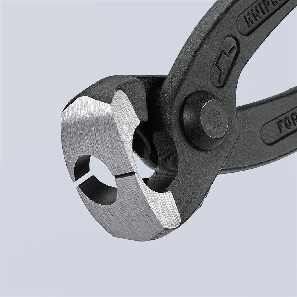 Клещи за скоби, червена ръкохватка 220мм, Knipex - K1099I220