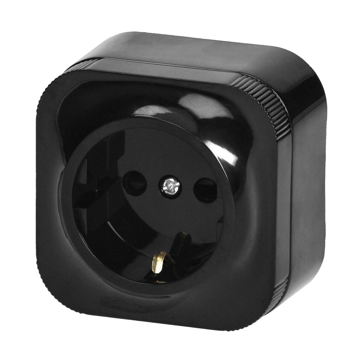 ORNO OR-OE-7205(GS)/B - Контакт, шуко 2P+E, ToDo, 230V, 16A, външен монтаж, IP20, черен