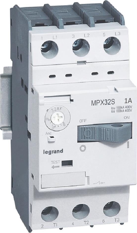 Моторна защита MPX3-32S 0.25kW TM 0.63-1A 100kA Legrand, LEGRAND НИСКО НАПРЕЖЕНИЕ, 417304