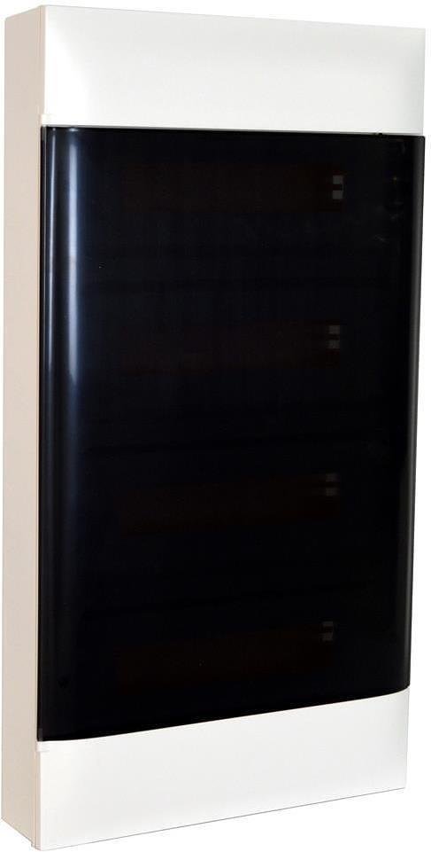 135214 Табло за открит монтаж, 48 (4x12) модула, прозрачна врата, PE+N шини, Practibox S, Legrand