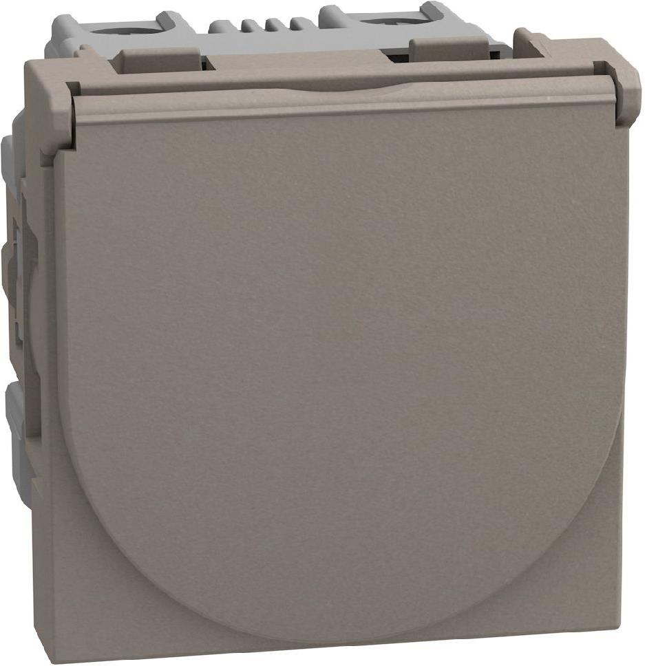 Контакт ШУКО 2P+E 16A с капаче 2 мод. цвят Камък Light Now Bticino, BTICINO, YG4141P