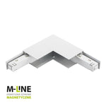 Конектор за магнитни релси за външен монтаж, вертикален M-LINE, бял, DPM, MTL-S-VL-W