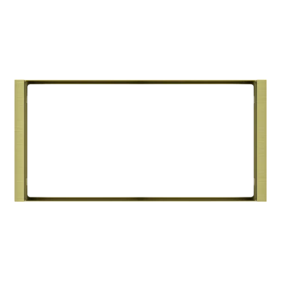 Рамка 2х 80x80 Flank FF Metal Brass EKINEX, KNX, EK-FL2-GBC