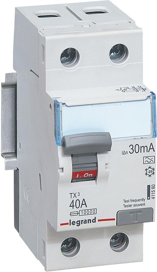 ДТЗ 2P 40A 30mА серия TX3 ID тип A Legrand, LEGRAND НИСКО НАПРЕЖЕНИЕ, 411560