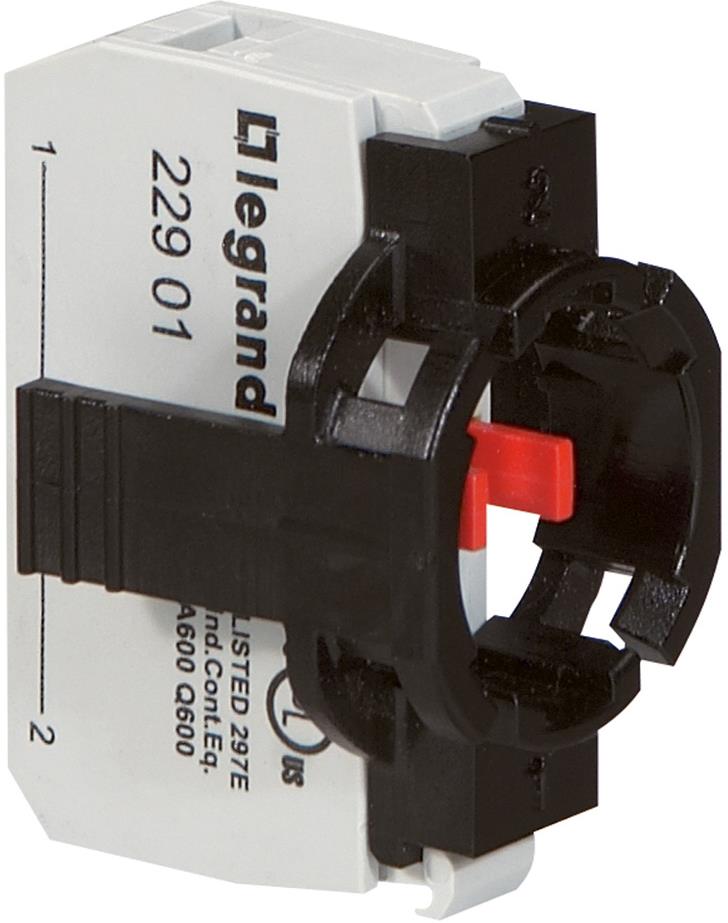 Основа 1х с контактен блок 1NC Ø22mm Osmoz Legrand, LEGRAND НИСКО НАПРЕЖЕНИЕ, 22961