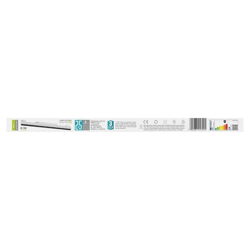 Линейна магнитна лампа за релсова система M-LINE, бяла, 24 W, 1900 lm, 4000 K, DPM, MTL-SPL-24W-W