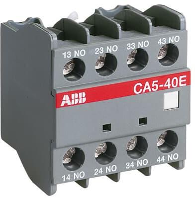 Помощен контакт с 2NO+2NC /CA5-22E/ за контактори AF45...95 за челен монтаж ABB, 1SBN010040R1022