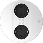 Модул TWIST 2 КРЪГЪЛ с 2х Шуко, с кабел 2м, цвят Бял, Bachmann, BACHMANN, B946.200