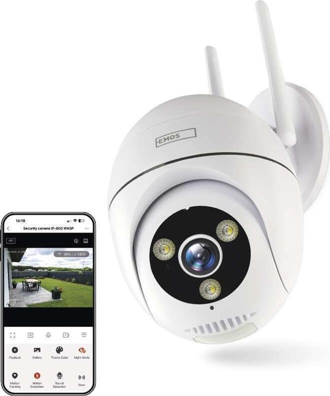 IP Камера 5MP PTZ 5Vdc IP65 IP-800 WASP Wi-Fi GoSmart EMOS