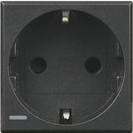Контакт ШУКО 2P+E 2 мод. 16A цвят Антрацит Axolute Bticino, BTICINO, HS4141