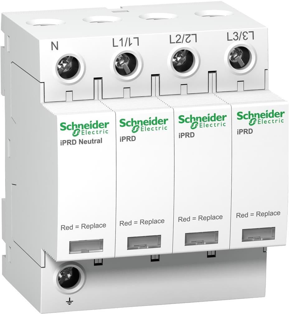 Катоден отводител тип 2 Acti 9 iPRD65r 65kA 350V 3P+N с индикация SE, SCHNEIDER ELECTRIC НИСКО НАПРЕЖЕНИЕ, A9L65601