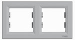 Рамка 2х цвят Алуминий Asfora SE, SCHNEIDER ELECTRIC, EPH5800261