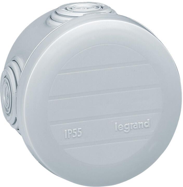 Разклонителна кутия открит монтаж Ø60x40мм IP55 цвят Сив Plexo Legrand, LEGRAND, 92001