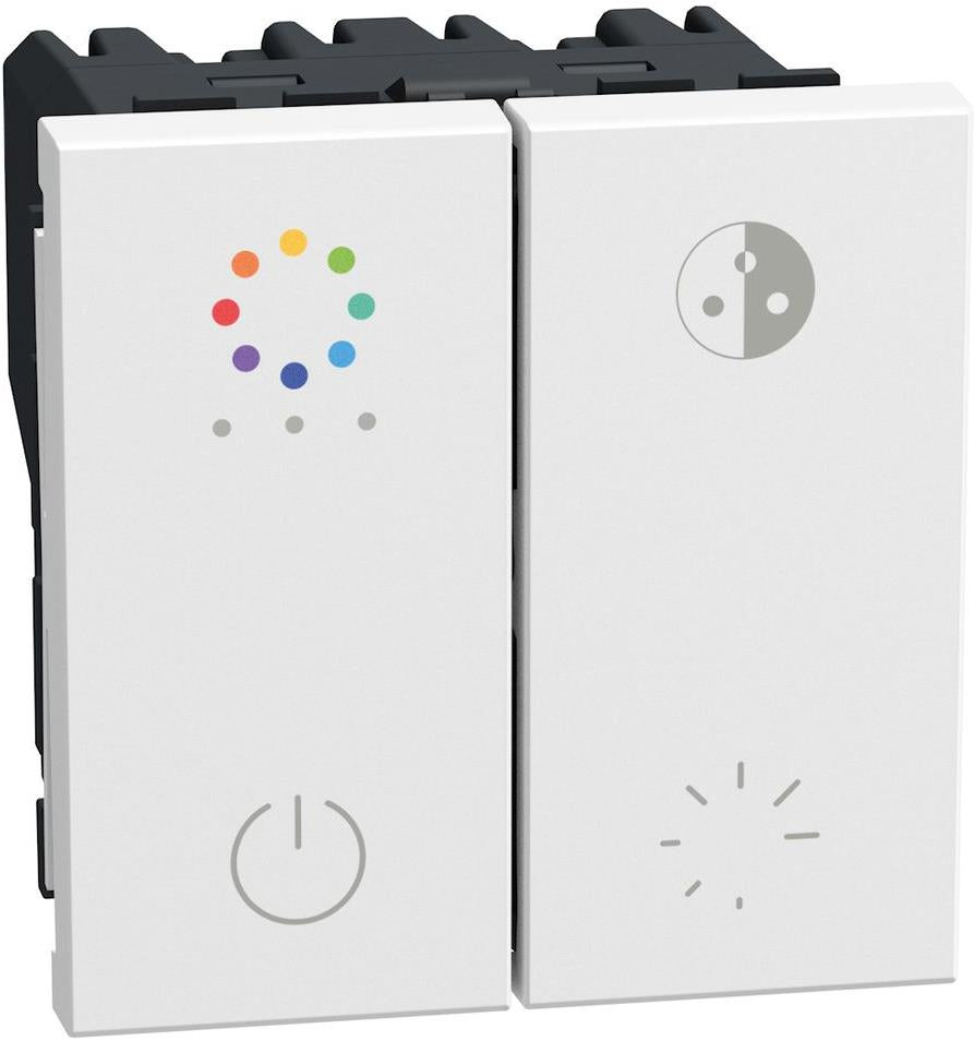 Димер бутонен DALI RGB 2 мод. цвят Бял Light Now Bticino, BTICINO, YW4417