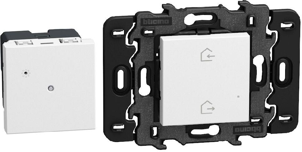 Стартов пакет (Gateway 2 мод. + Master ключ БЕЗжичен с носеща рамка) Smart с Netatmo цвят Бял Light Now Bticino, NETATMO с LEGRAND & BTICINO, YW4500C