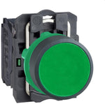 Бутон сглобен зелен 1NO Ø22mm XB5 SE, SCHNEIDER ELECTRIC НИСКО НАПРЕЖЕНИЕ, XB5AA31