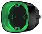 Адаптер Smart за контакт 1х Шуко 10A с мерител, черен, Socket Ajax, AJAX, 38210.34.BL1