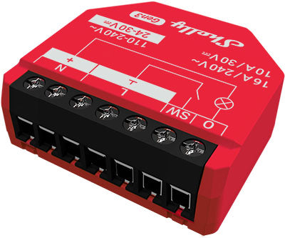 Микромодул Smart реле 1х On/Off 16A с мерител изисква неутрала Shelly 1PM Gen3 - 261798, SHELLY