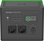 Зарядна станция OffGrid 517Wh с 2х Шуко, 5х USB, 2x DC5521 и индуктивно зарядно 15W SE, SCHNEIDER ELECTRIC, PPS500-GR