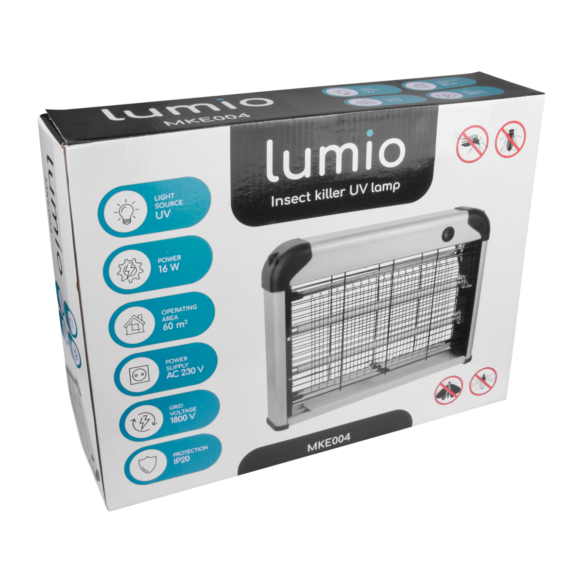 UV лампа против насекоми Lumio MKE004 – 16W, до 60 м²