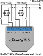 Демпфер за индуктивни товари Shelly RC Snubber - 266144