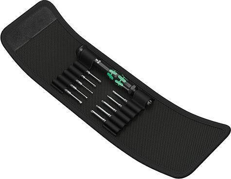 Комплект ръкохватка с остриета, 3x шлиц, 3x PH, 2x TX, и 2x Hex, Universal 10 Kraftform Micro Wera - W135938