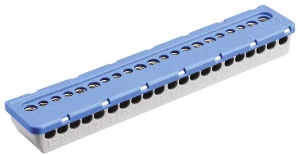 Клема изолирана СИНЯ 9x16mm²+12x6mm² 63A АВВ, ABB, 1SPE007715F0734