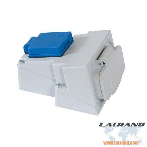 ATRA - Трифазен модул  1х16А (3P+PE) IP44 Атра 7142 сив
