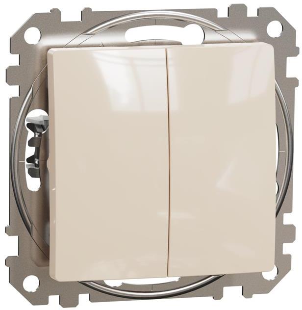 Сериен девиаторен ключ цвят Крем Sedna SE, SCHNEIDER ELECTRIC, SDD112108