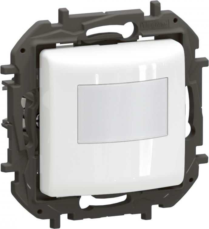Датчик за движение PIR, 170°, обхват 8m @ h=1.2m, LED ≤ 100W, без неутрала, цвят Бял Niloe New Legrand, LEGRAND, NP2512WH