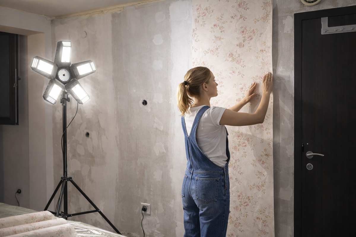 RIGEL LED Работна лампа със статив – 55W, 4950 lm, 6500K