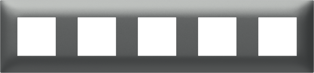 Рамка 2+2+2+2+2 мод. цвят Антрацит Thin Modul TEM, OT29AT