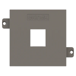 Лицев панел за 1х RJ45 Keystone 55x55 Fenix Grey London EKINEX, EK-KSC-1K-FGL