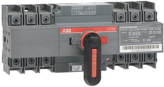 Разединител OTM… 63A 3P I-0-II с моторно задвижване 230V и ръкохватка ABB, 1SCA120095R1001