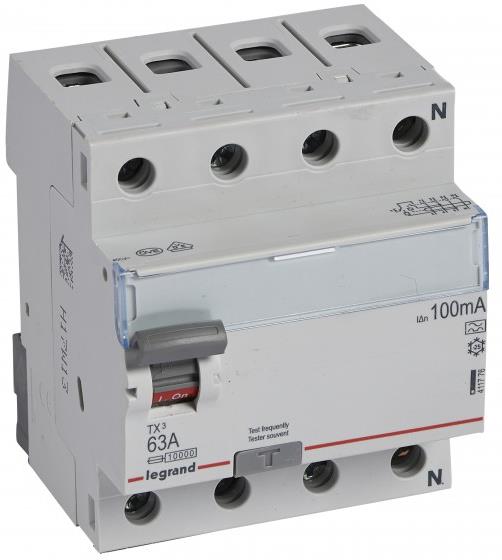 ДТЗ 4P 63A 100mА серия TX3 ID тип A Legrand, LEGRAND НИСКО НАПРЕЖЕНИЕ, 411776