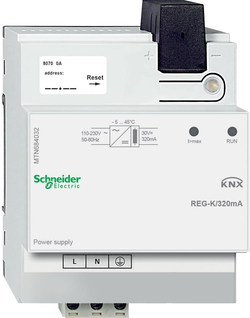 Захранващ блок REG-K 320mA 4DIN KNX SE, MTN684032