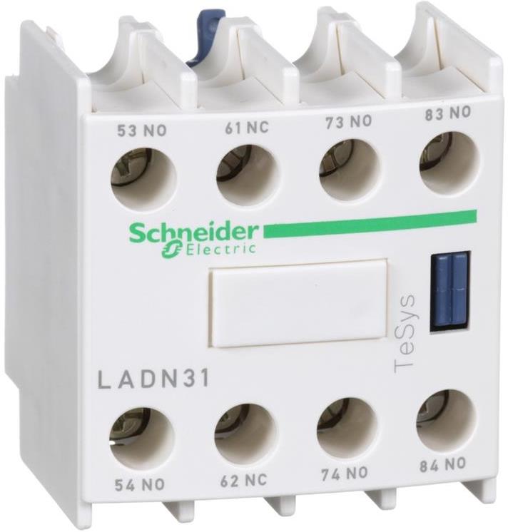 Блок помощни контакти TeSys D 3NO-1NC винтови клеми SE, SCHNEIDER ELECTRIC НИСКО НАПРЕЖЕНИЕ, LADN31