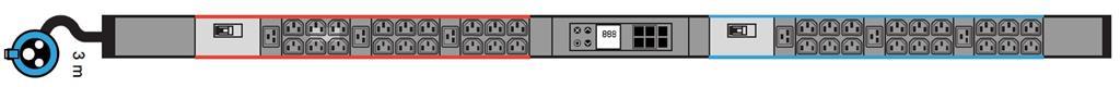 Разклонител iPDU Zero-U 36x C13 + 6x C19, със софтуерно мерене, кабел 3м и щепсел 2P+E 32A, Legrand, LEGRAND, 646013