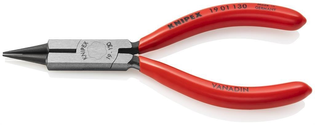 Клещи бижутерски, червена ръкохватка 130мм, Knipex - K1901130