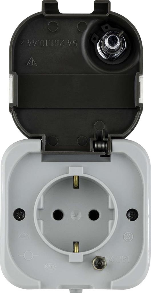 Контакт шуко открит монтаж IP44 с КЛЮЧ серия AquaTop GAO, 0510224555