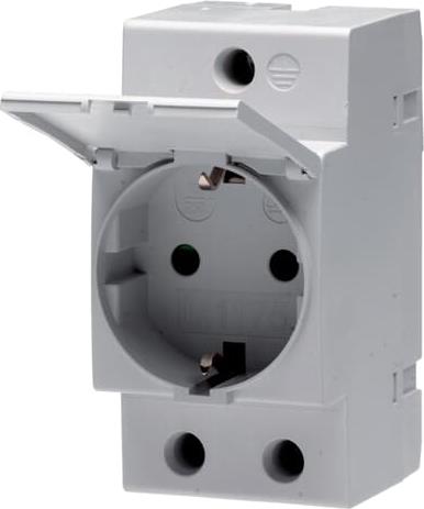 Контакт с капак за DIN-шина M1175-C шуко 16Α 2.5 мод. ABB, 2CSM211000R0721