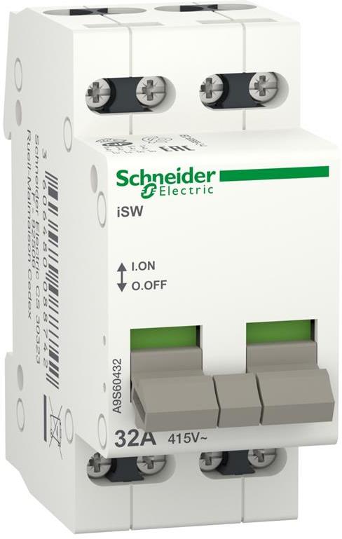 Товаров прекъсвач /шалтер/ Acti 9 iSW 4P 32A 415V 2 мод. SE, SCHNEIDER ELECTRIC НИСКО НАПРЕЖЕНИЕ, A9S60432