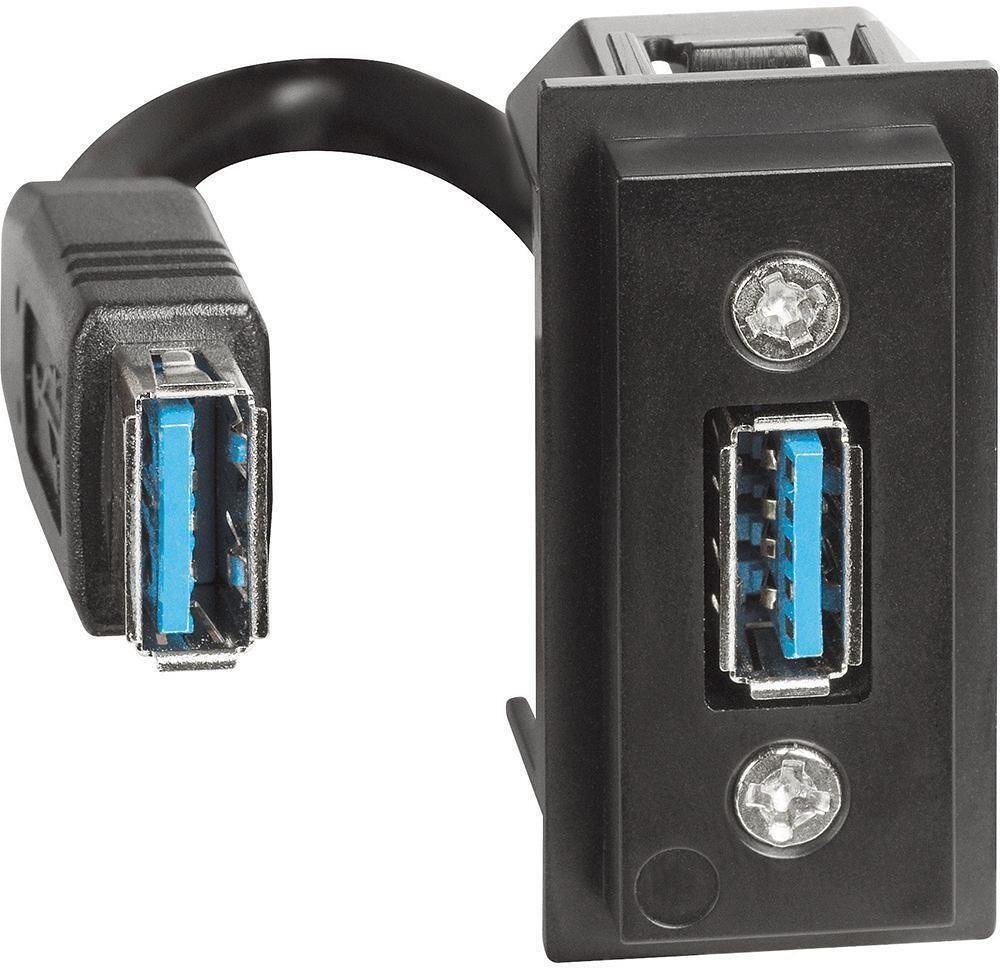 Розетка USB за данни тип A с кабел 15см 1 мод. Living Now Bticino - K4285P