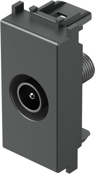 Розетка TV индивидуална 0db 1 мод. цвят Антрацит Modul TEM, KM10AT