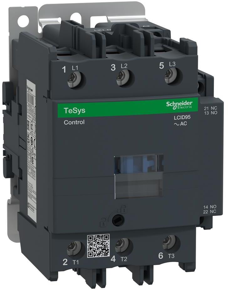 Контактор TeSys D 3P 45kW (95A AC-3) 1NO-1NC 220V 50/60Hz SE, SCHNEIDER ELECTRIC НИСКО НАПРЕЖЕНИЕ, LC1D95M7