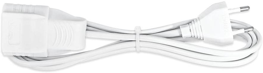 Удължител 4 метра кабел H03VVH2-F 2x0.75мм2 бял Commel, COMMEL, C223-102