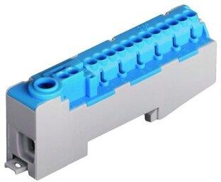 Клема изолирана СИНЯ N14-S 1P 1x25mm² + 12X2.5mm² + 2X4mm² IP20 80A 500V Pollmann, POLLMANN, PE2020251