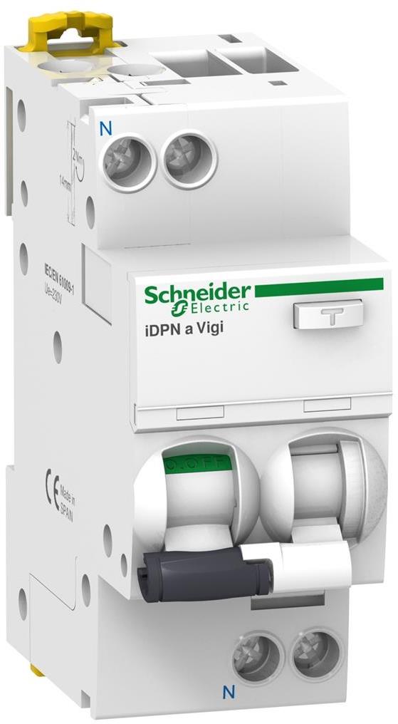 ДТЗ комбинирана Acti 9 iDPN A Vigi 1P+N 25A крива C 30mA тип AC 4.5kA 2 мод. SE, SCHNEIDER ELECTRIC НИСКО НАПРЕЖЕНИЕ, A9D34625