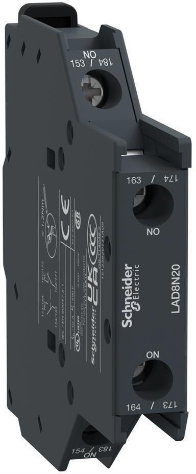 Блок помощни контакти TeSys D 2NO страничен монтаж SE, SCHNEIDER ELECTRIC НИСКО НАПРЕЖЕНИЕ, LAD8N20