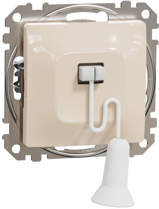 Бутон с шнур цвят Крем Sedna SE, SCHNEIDER ELECTRIC, SDD112122